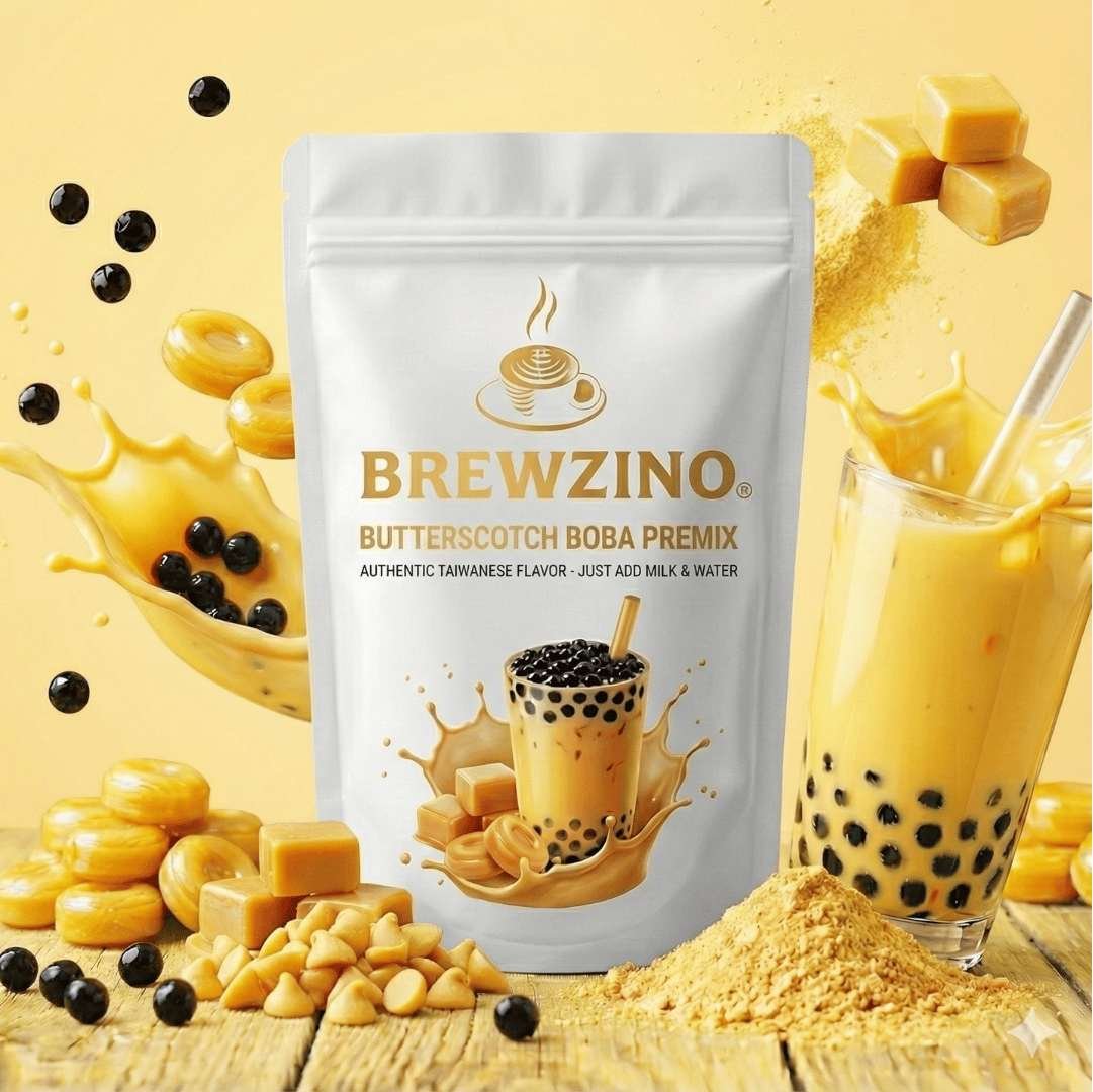 Brewzino Butterscotch Bubble Tea Premix
