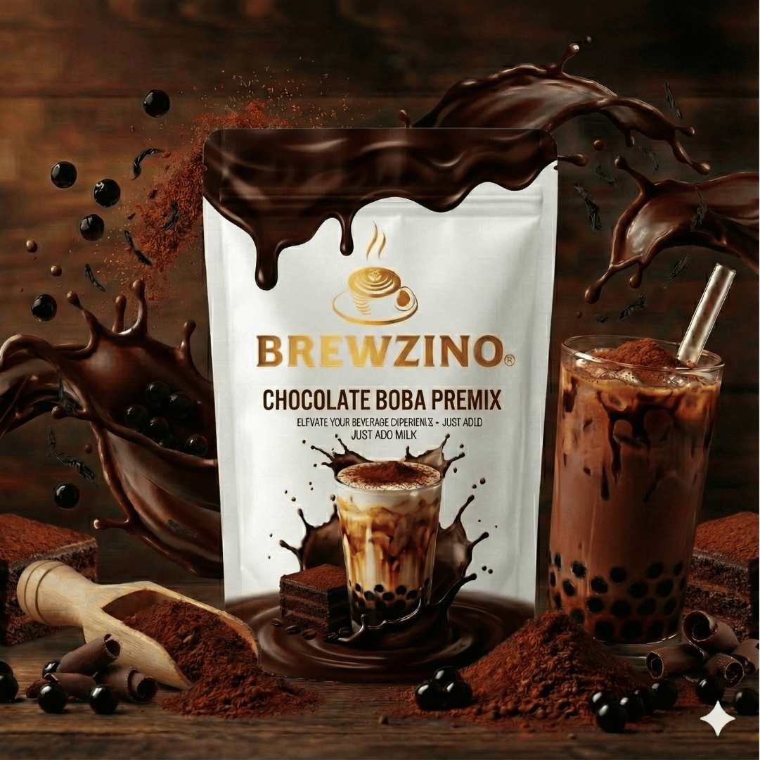 Brewzino Chocolate Bubble Tea Premix