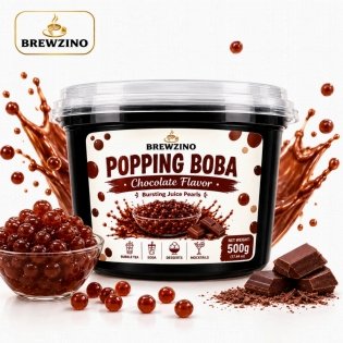 Chocolate Popping Boba Pearls