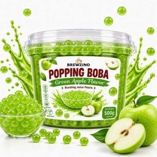 Green Apple Popping Boba Pearls