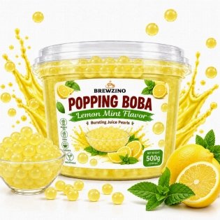 Lemon Mint Popping Boba Pearls
